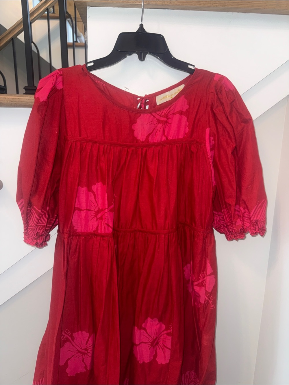 Natalie Martin Haley Dress In Hibiscus Dragonfruit Batik - Picture 3 of 6
